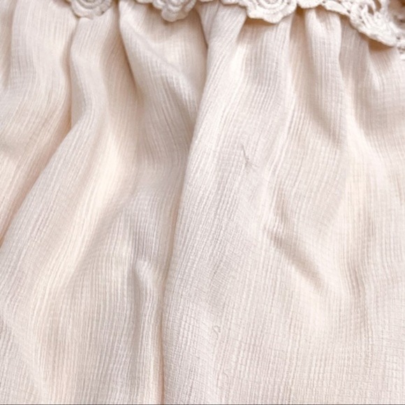 Zanzea Dress Women's Small Cream Lace Mini Fit & Flare Bell Sleeves Boho Spring - Picture 12 of 12